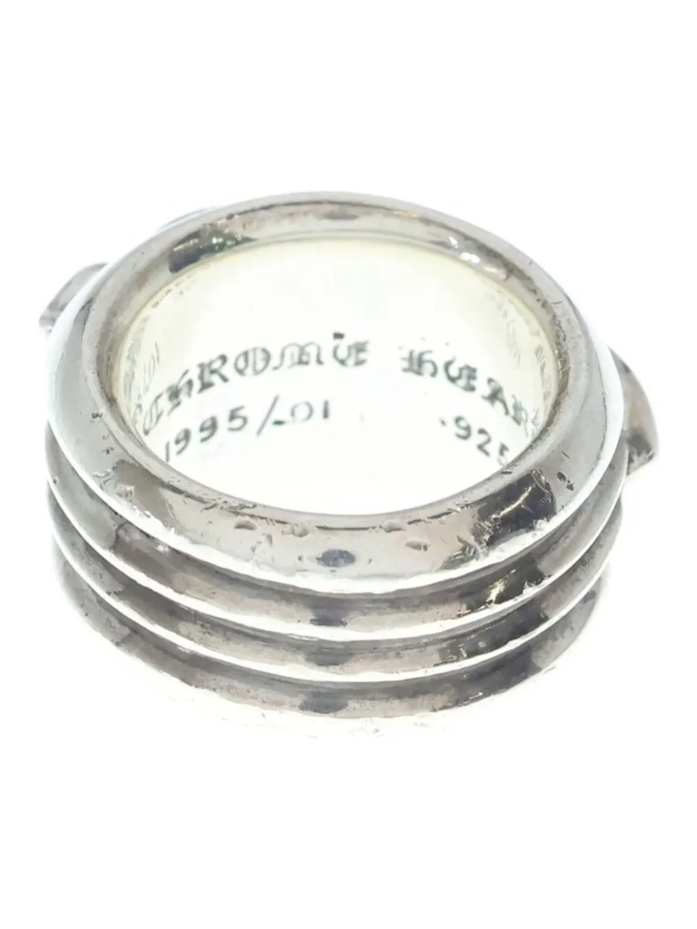 Chrome Hearts Dagger Heart Ring Silver